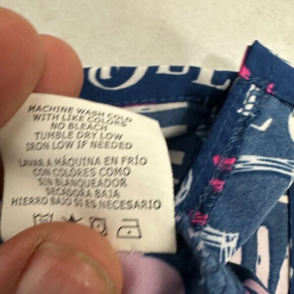 Divine Stretch Scrub Top Multi Love Faith Blessed Print V-Neck Short Sleeve M JD - Picture 8 of 12